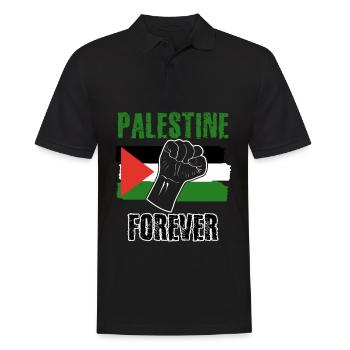 Palestine Flag Palestine - Men's Polo Shirt - black - Front - Kai (181cm)