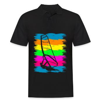 Windsurfing Windsurfing Sports Windsurfer - Men's Polo Shirt - black - Front - Kai (181cm)