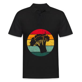 Vintage Brocoli Brocoli Brocoli En bonne santé - Polo Homme - noir - Devant - Kai (181cm)