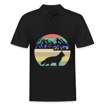 Chiens de berger Berges Bergers Blancs - Polo Homme - noir - Devant - Kai (181cm)