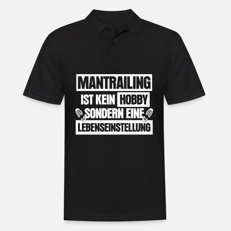 Mantrailing - Männer Poloshirt - Schwarz