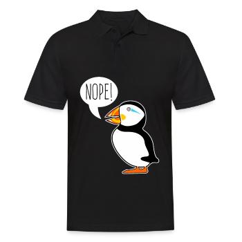 Puffin Nope plongeur de perroquet amusant - Polo Homme - noir - Devant - Kai (181cm)