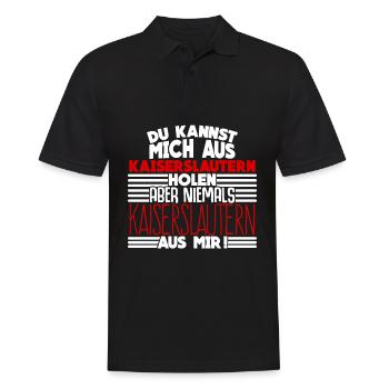 Kaiserslauterer Spruch Kaiserslautern - Männer Poloshirt - Schwarz - Vorne - Kai (181cm)