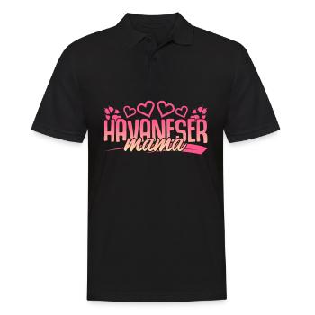 Havaneser - Männer Poloshirt - Schwarz - Vorne - Kai (181cm)
