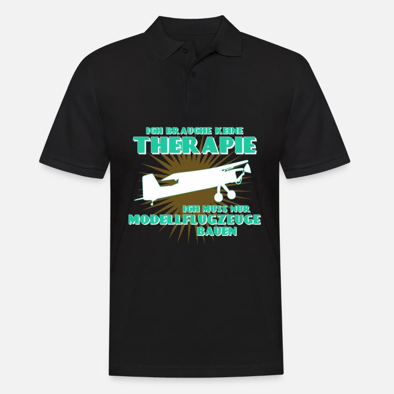 Modellflug Modellflieger Modellflugzeug - Männer Poloshirt - Schwarz