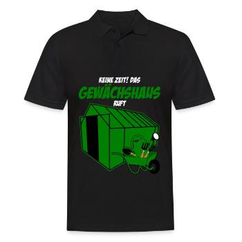 Gewächshaus Galabau Spruch Gärtner - Männer Poloshirt - Schwarz - Vorne - Kai (181cm)