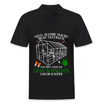 Gewächshaus Spruch Galabauer Gärtner - Männer Poloshirt - Schwarz - Vorne - Kai (181cm)