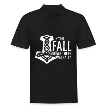 Vegvisir Odhin Valhalla Joke Viking - Men's Polo Shirt - black - Front - Kai (181cm)
