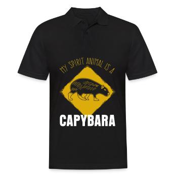 Capybara's capybara joke Capybara - Men's Polo Shirt - black - Front - Kai (181cm)
