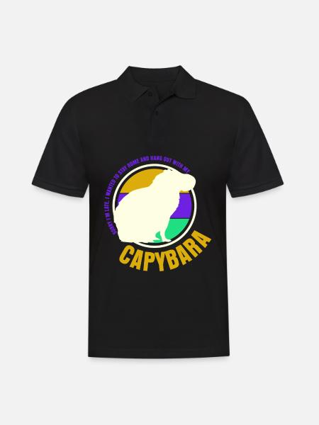 Capybaras Wasserschwein Capybara - Men's Polo Shirt - black