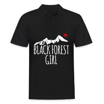 Schwarzwald Mädchen Frau Schwarzwaldbub - Männer Poloshirt - Schwarz - Vorne - Kai (181cm)