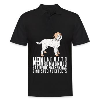 Lagotto Romagnolo Spruch Witz Hund Hunde - Männer Poloshirt - Schwarz - Vorne - Kai (181cm)