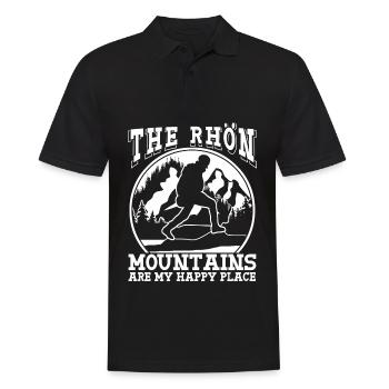 Rhön Mountains Wandern Rhöner Berge - Männer Poloshirt - Schwarz - Vorne - Kai (181cm)