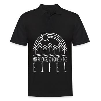 Eifel Eifeler Mir reichts Eifler - Männer Poloshirt - Schwarz - Vorne - Kai (181cm)