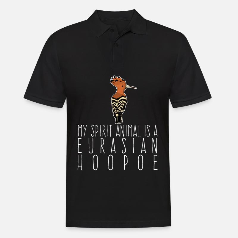 Huppe oiseau huppe eurasienne - Polo Homme - noir