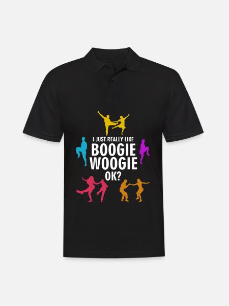 Boogie Woogie J’aime Boogie-Woogie - Polo Homme - noir