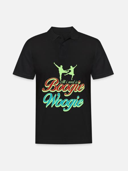 Boogie Woogie Danseur Boogie-Woogie - Polo Homme - noir