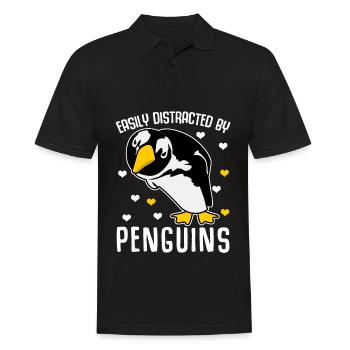 Pinguin Penguin Pinguine - Männer Poloshirt - Schwarz - Vorne - Kai (181cm)
