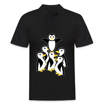 Penguin Penguins - Men's Polo Shirt - black - Front - Kai (181cm)