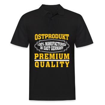 Ostdeutschland Ossi Ostprodukt DDR - Männer Poloshirt - Schwarz - Vorne - Kai (181cm)