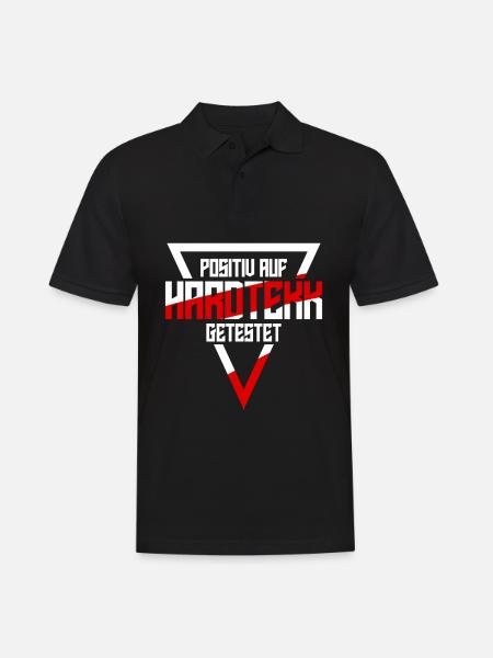 Hardtekk Techno Hardstyle Raver - Polo Homme - noir