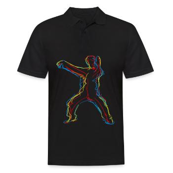 Qigong Thai Chi Chigong Qi Gong Chi Gong - Männer Poloshirt - Schwarz - Vorne - Kai (181cm)