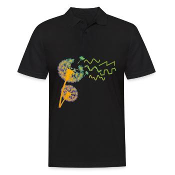 Synthesizer Pusteblume Synthesizers - Men's Polo Shirt - black - Front - Kai (181cm)