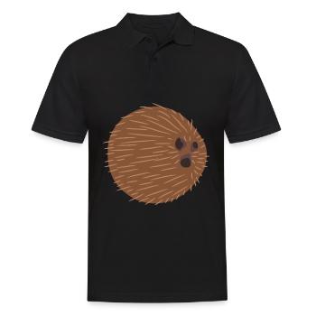 Kokosnuss Kokosnüsse Kokos Coconut - Männer Poloshirt - Schwarz - Vorne - Kai (181cm)