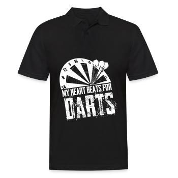 Dartboard Darts Player Darts Darts - Polo Homme - noir - Devant - Kai (181cm)