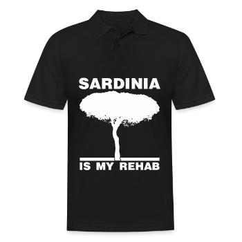 Sardegna Sardinia Island Tree Sardinia - Men's Polo Shirt - black - Front - Kai (181cm)