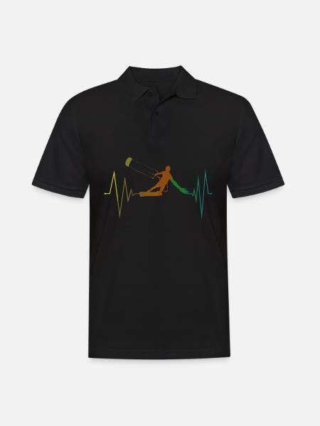 Kitesurf ECG Kitesurfer Kitesurf - Polo Homme - noir