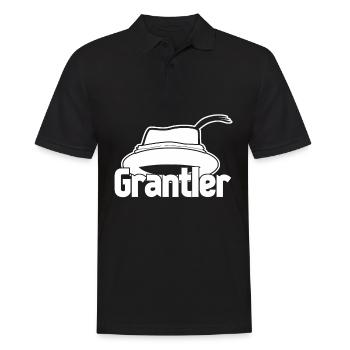 Grantler Opa Hut Grantln Granteln - Männer Poloshirt - Schwarz - Vorne - Kai (181cm)