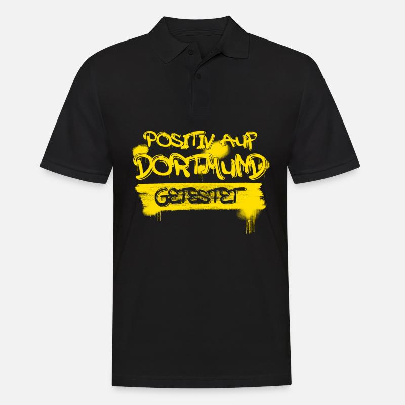 Dortmund Spruch Dortmunder - Männer Poloshirt - Schwarz