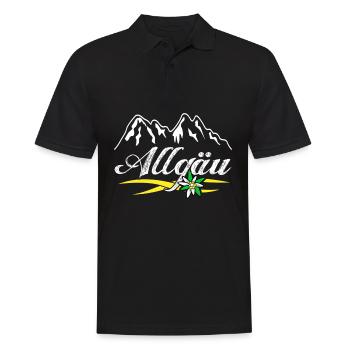 Alpes de l’Allgäu Edelweiss Allgäuer - Polo Homme - noir - Devant - Kai (181cm)