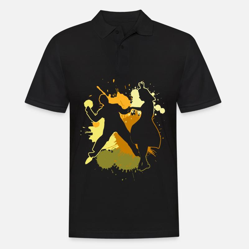 Boogie Woogie Tänzer Tanzen Swing - Männer Poloshirt - Schwarz