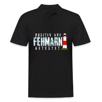 Fehmarn - Männer Poloshirt - Schwarz - Vorne - Kai (181cm)