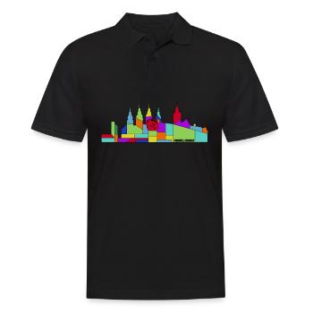 Chemnitz Sachsen Retro Chemnitzer - Polo Homme - noir - Devant - Kai (181cm)