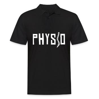 Physio Spine Physiotherapy - Men's Polo Shirt - black - Front - Kai (181cm)
