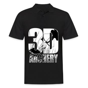 Tir à l’arc 3D Tir à l’arc Tir à l’arc - Polo Homme - noir - Devant - Kai (181cm)