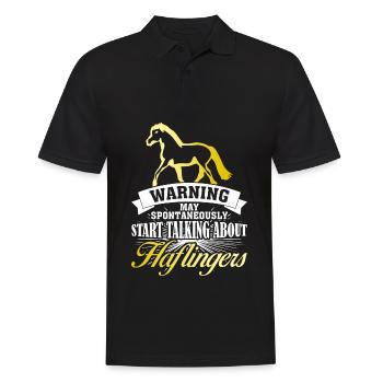 Haflinger Spruch Witz Haflingers - Männer Poloshirt - Schwarz - Vorne - Kai (181cm)