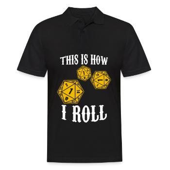 Tabletop Game Master D20 Rollenspiel - Männer Poloshirt - Schwarz - Vorne - Kai (181cm)