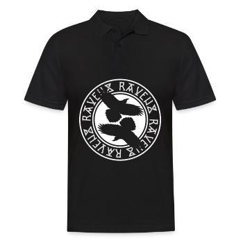 Raben Furtark Rabe - Männer Poloshirt - Schwarz - Vorne - Kai (181cm)