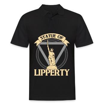 Hermannsdenkmal Statue of Lipperty - Männer Poloshirt - Schwarz - Vorne - Kai (181cm)