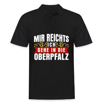 Oberpfalz Pfalz Pfälzer Oberpfälzer - Männer Poloshirt - Schwarz - Vorne - Kai (181cm)