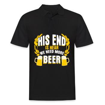 Junggesellenabschied Beer Enterrement de vie de garçon - Polo Homme - noir - Devant - Kai (181cm)