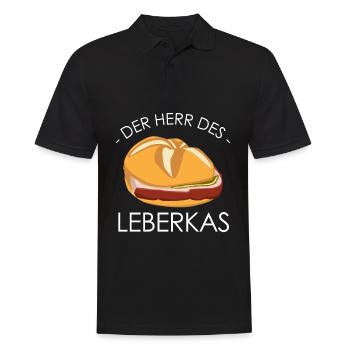 Leberkäse Fleischkäse Leberkas - Männer Poloshirt - Schwarz - Vorne - Kai (181cm)