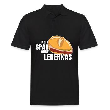 Leberkäse Fleischkas Spaß mit Leberkas - Männer Poloshirt - Schwarz - Vorne - Kai (181cm)