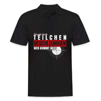 Sportschütze Schützenkönig Schießsport - Männer Poloshirt - Schwarz - Vorne - Kai (181cm)