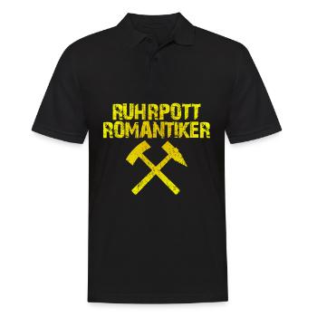 Ruhrpott Romantiker Ruhrgebiet - Männer Poloshirt - Schwarz - Vorne - Kai (181cm)