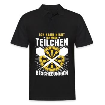 Dart Dartscheibe Dartpfeile Darts - Männer Poloshirt - Schwarz - Vorne - Kai (181cm)